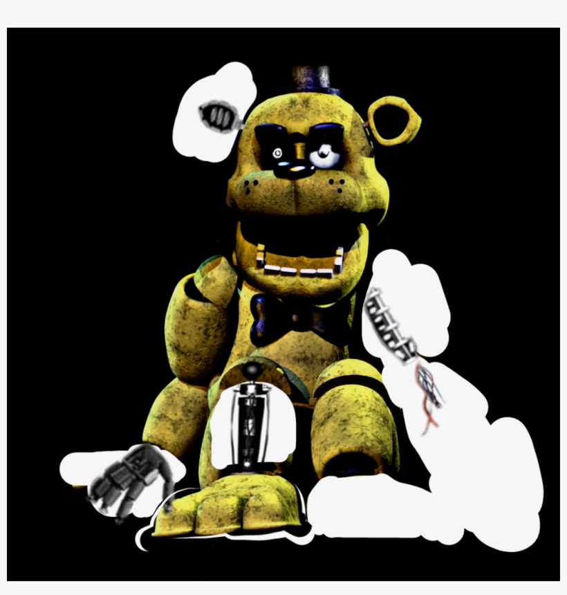 #old Classic Golden Freddy - Cartoon, transparent png