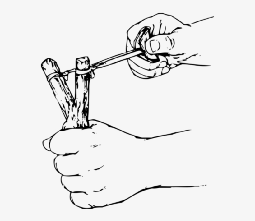 Slingshot - How - Improvised Weapons - Sling Shot, transparent png