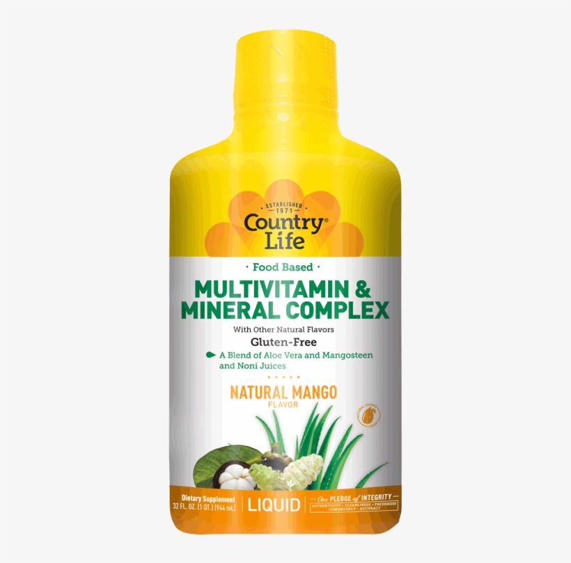 Food Based Liquid Multivitamin And Mineral Complex - Country Life Liquid Multivitamin, transparent png