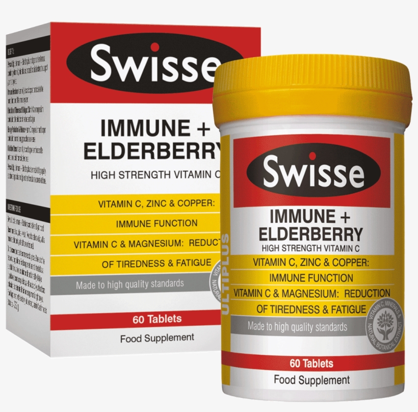 Swisse Ultiplus Immune Elderberry Vitamin Supplement, transparent png