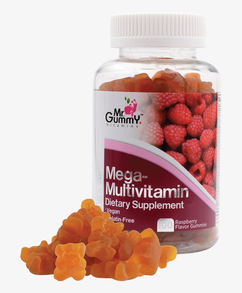 Mega Multivitamin - Raspberry, transparent png