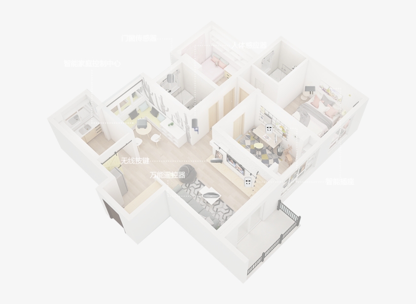 多米家解决方案 - Floor Plan, transparent png