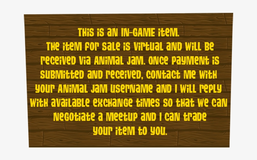 This Is An In-game Item - Wood, transparent png