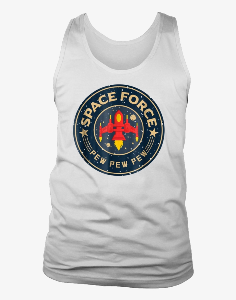 Funny Space Force 8 Bit Retro Game Style Spaceship - Shirt, transparent png