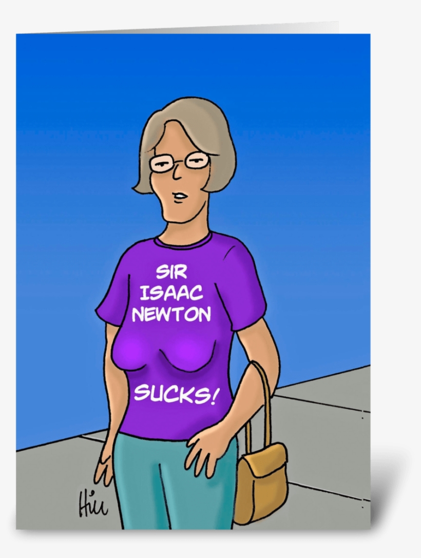 Sir Isaac Newton Sucks - Cartoon, transparent png