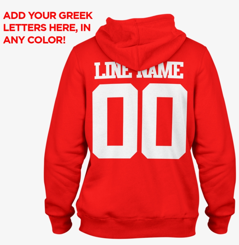 Design Your Own Custom Greek Letter Hoodie - Pro Football Hall Of Fame, transparent png