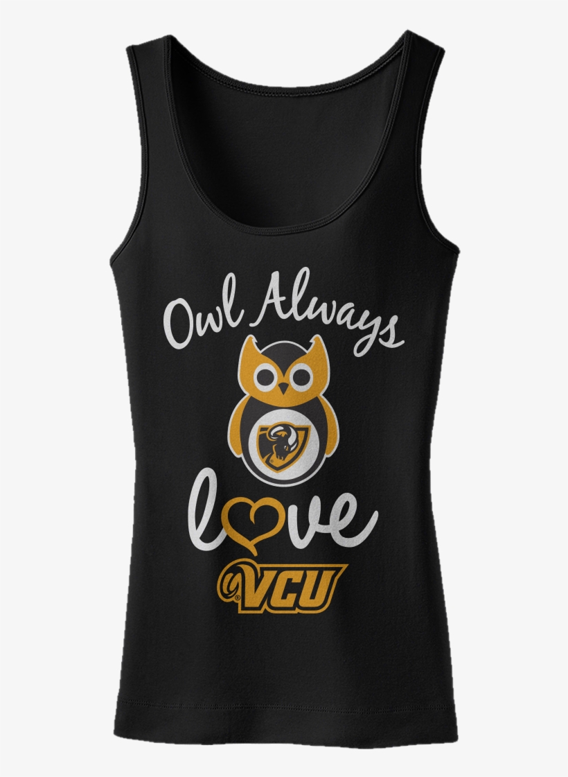"owl Always Love Vcu" Via Fan Print - Active Tank, transparent png