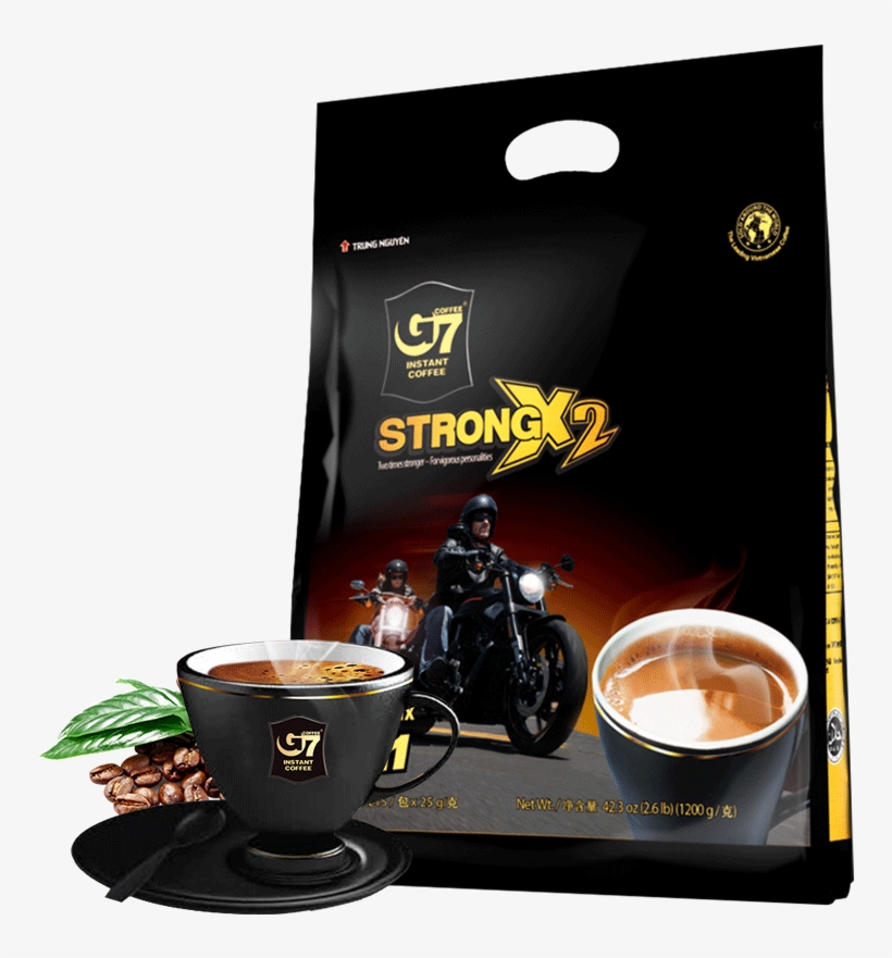 Authentic Vietnam Imported Zhongyuan G7 Coffee Powder - Instant Coffee, transparent png