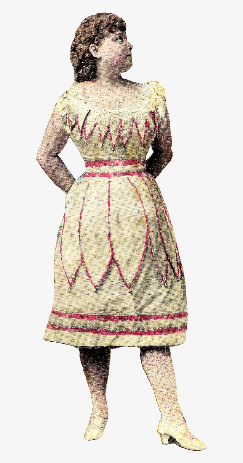 Digital Victorian Women Downloads - Day Dress, transparent png