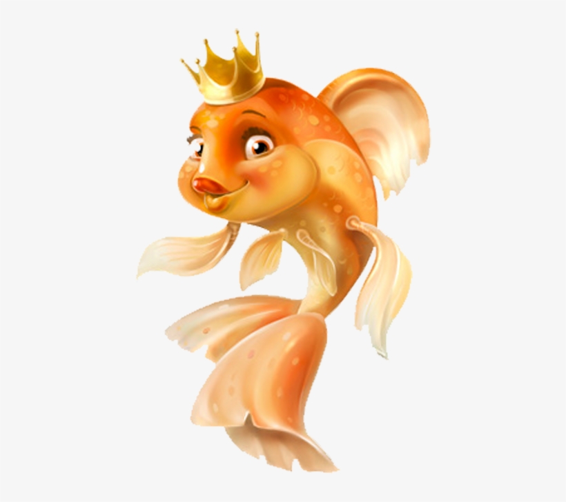 Clipart Cartoon Fish Little Fish Fish Art Goldfish Fish Queen 500x700 Png Download Pngkit