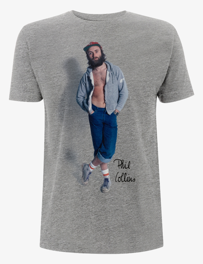 Hipster Photo Tee - Men's Phil Collins T Shirt, transparent png