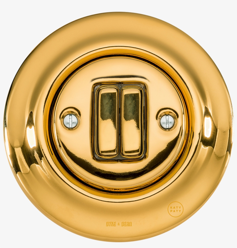 Porcelain Wall Switch Gold Double - Latching Relay, transparent png