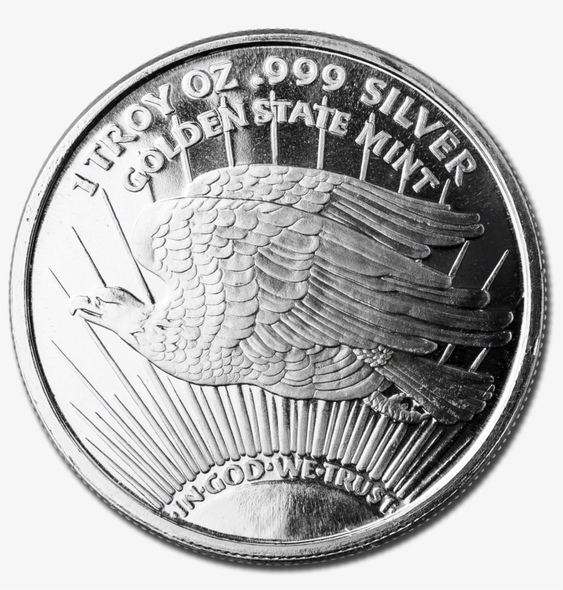 Saint Gaudens Silver Round - Cash, transparent png