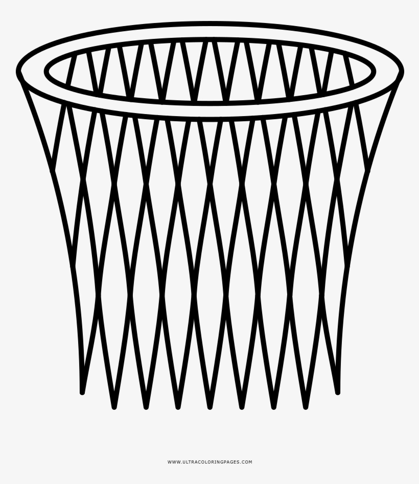 Basketball Basket Coloring Page - End Table, transparent png