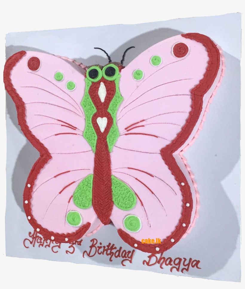 Birthday Cake - Butterfly, transparent png