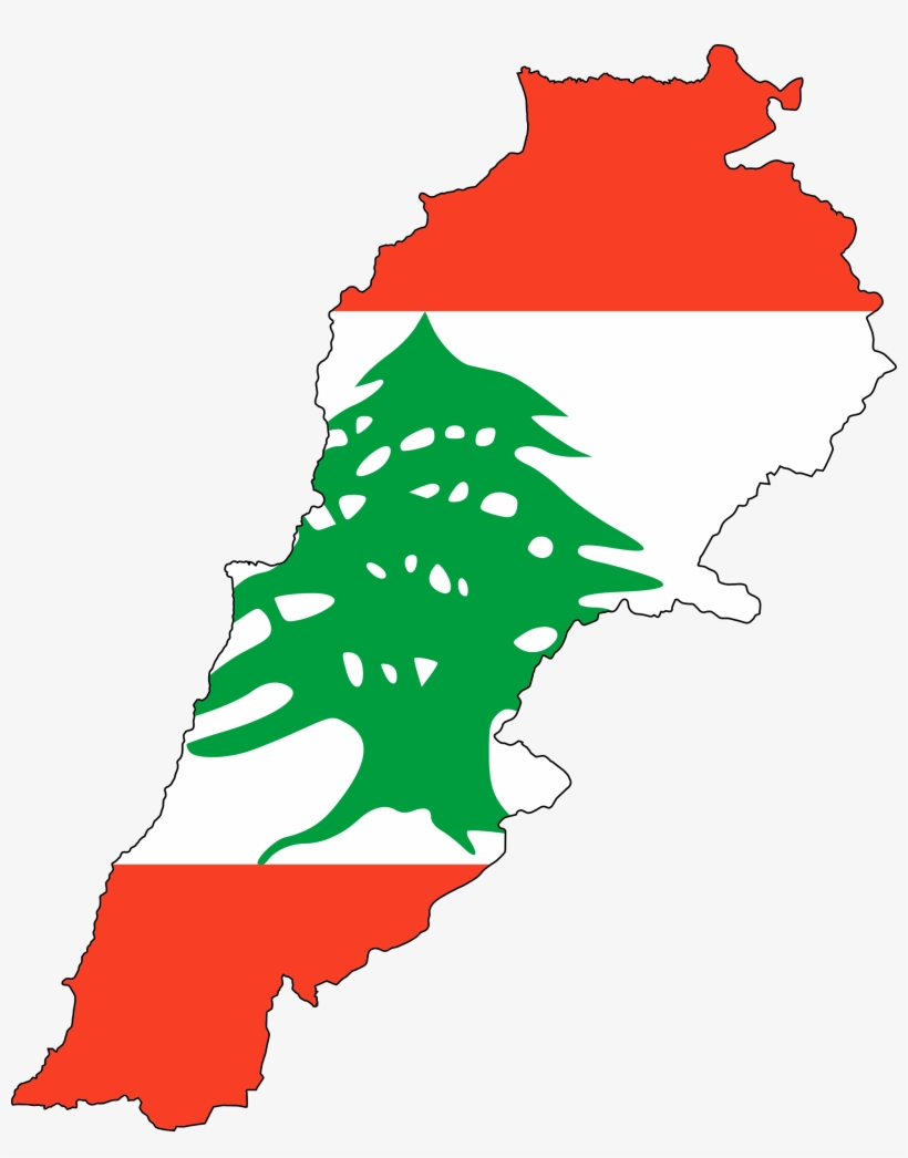Lebanon Flag Map, transparent png