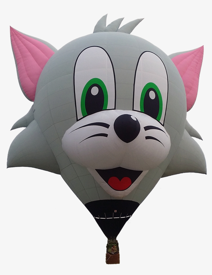 Tom Cat - Animal Hot Air Balloon, transparent png