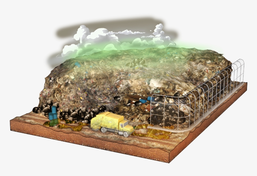 Landfill Construction - Scale Model, transparent png