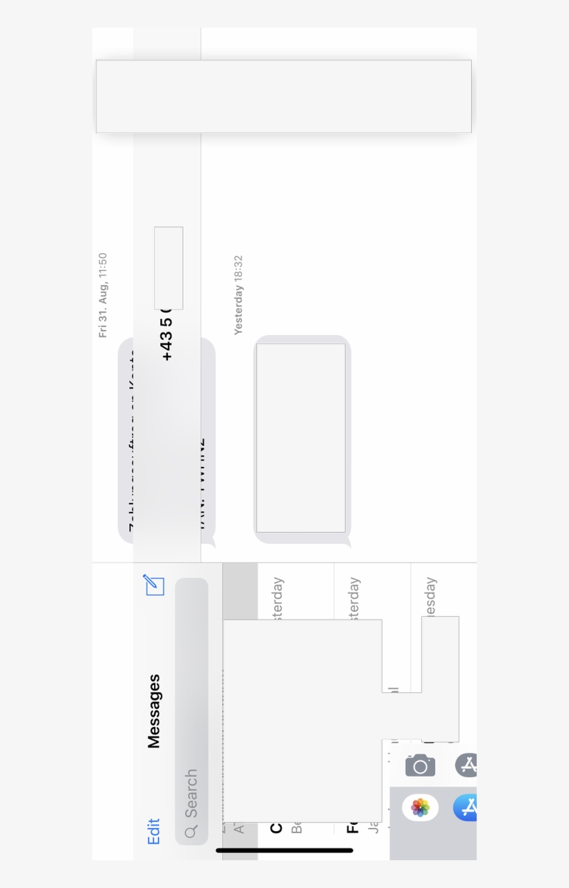 Messages App On Ios 12 Gm - Monochrome, transparent png