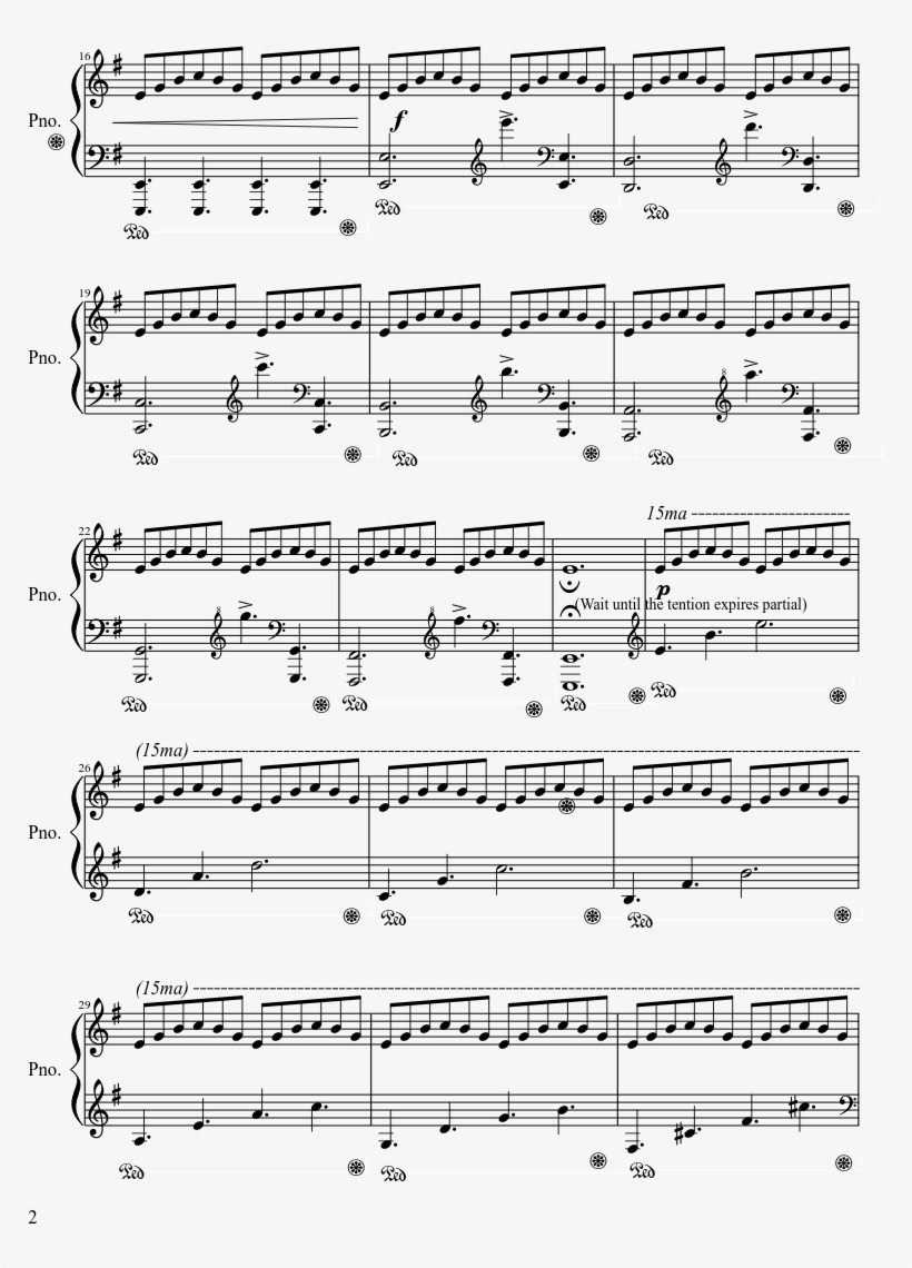 Dark Sky Sheet Music Composed By By - Last Song I M Wasting On You, transparent png