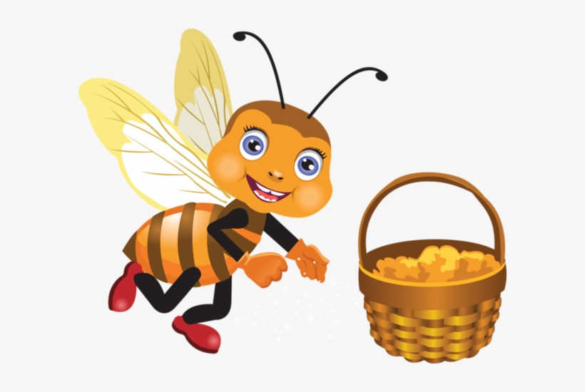 Watercolor Honey Bee Clipart, Honeycomb, Hand Painted - Cartoon Insects, transparent png
