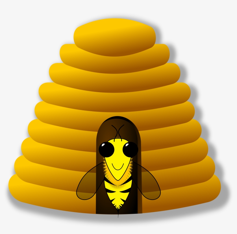 Beehive Honey Bee Honeycomb Beeswax - Bee Hive Shower Curtain, transparent png