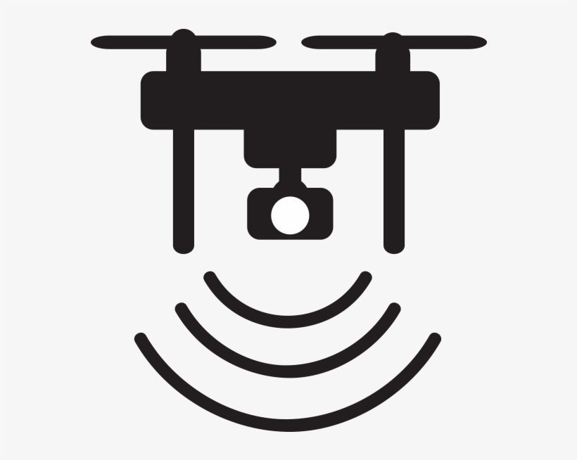 Drone Icon Design Connection Connect Wifi Transmition - Unmanned Aerial Vehicle, transparent png