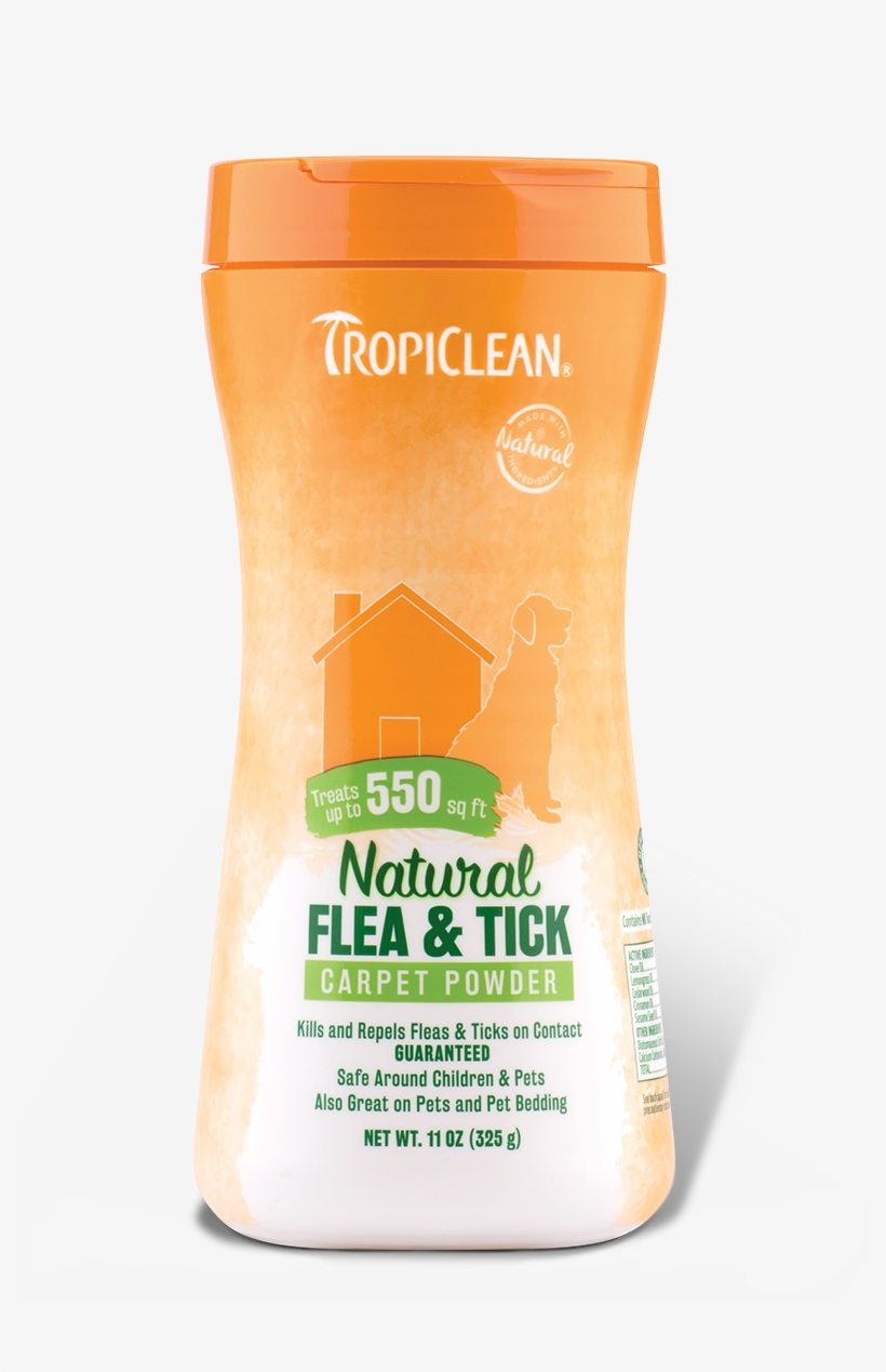 Rollover To Zoom - Tropiclean 320000 Flea And Tick Carpet And Pet Powder, transparent png