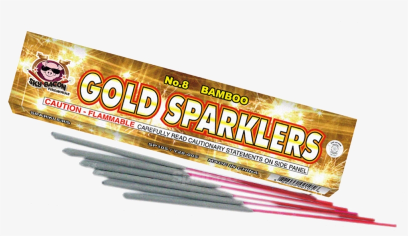 #8 Gold Sparkler Bamboo - Gold, transparent png