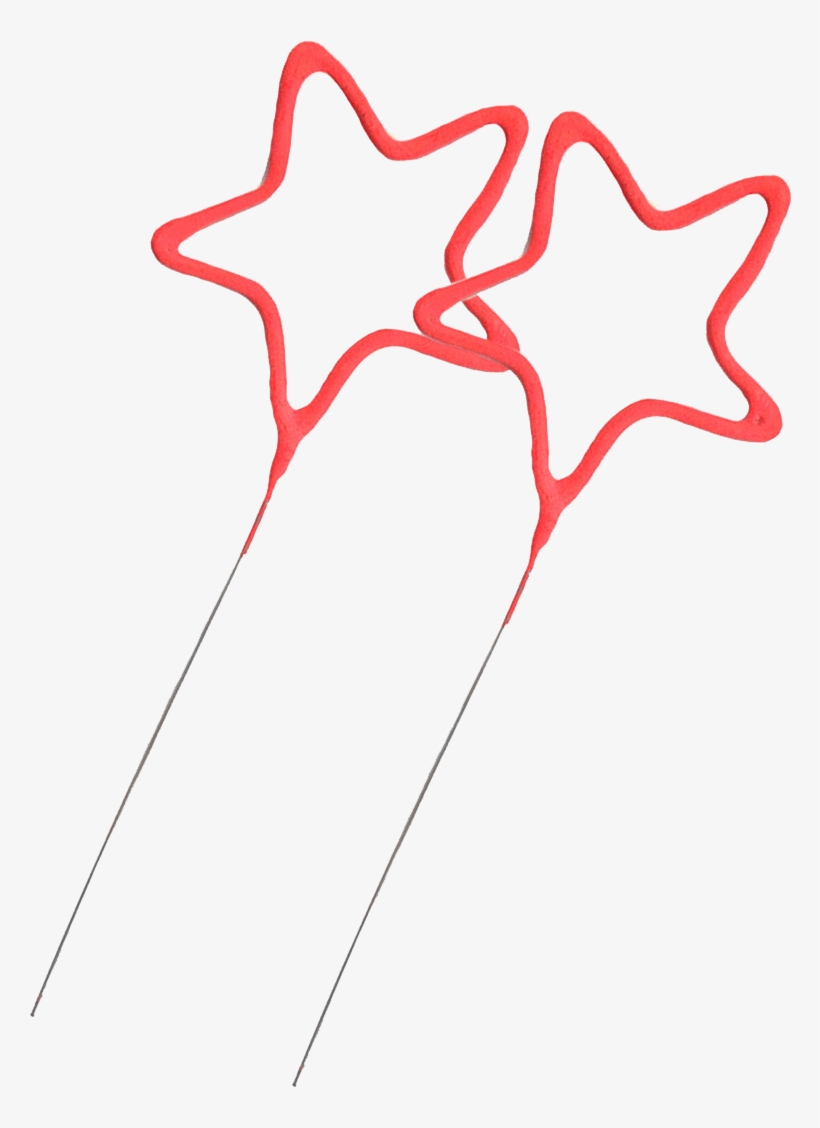 8 Inch Star Shaped Sparklers - Inch, transparent png