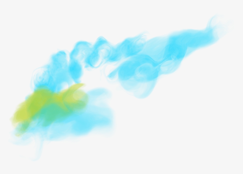 Blue Smoke Png - Watercolor Paint, transparent png