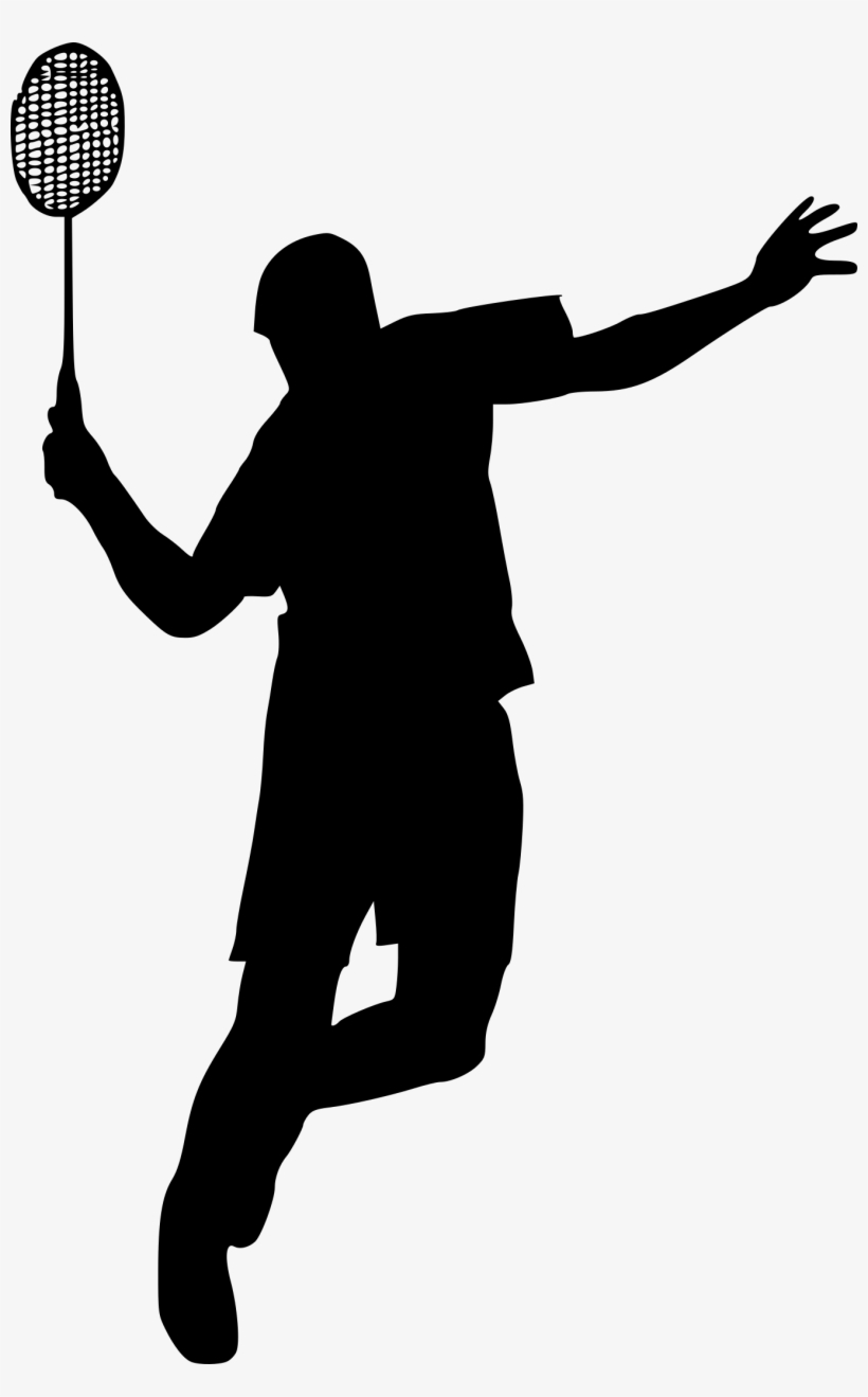 Free Download - Badminton Player Silhouette Png, transparent png