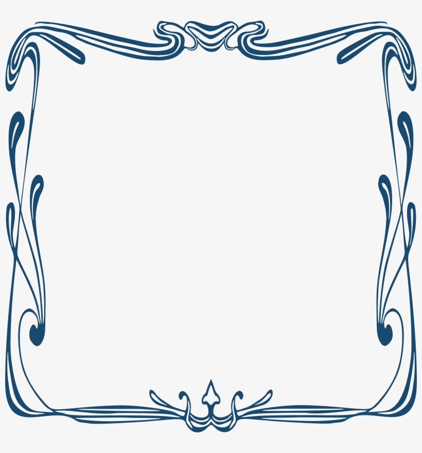 Art Nouveau Frame, transparent png