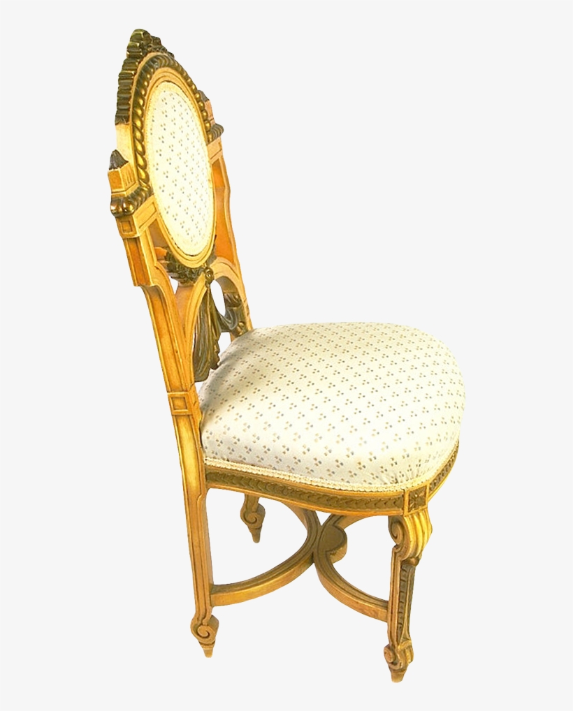Wooden Chair Golden Png Image - Chair, transparent png