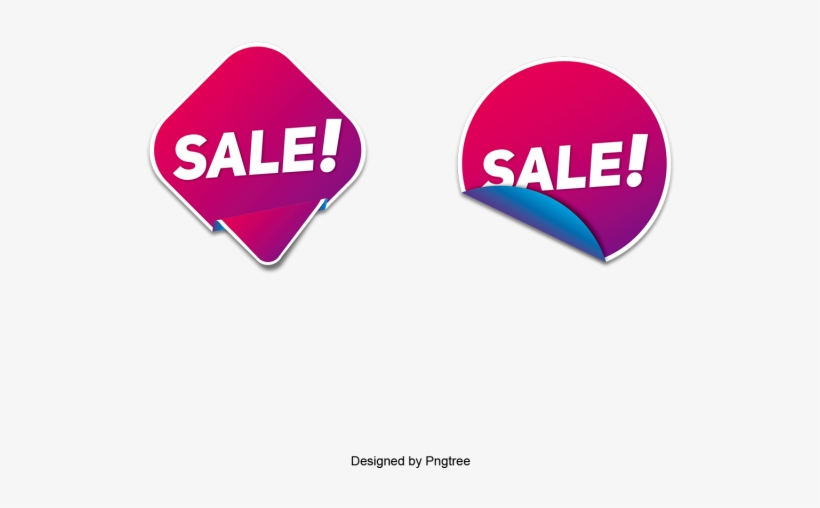 Fashion Sale Label With Gradients Effect, Label, Labels, - Fashion, transparent png
