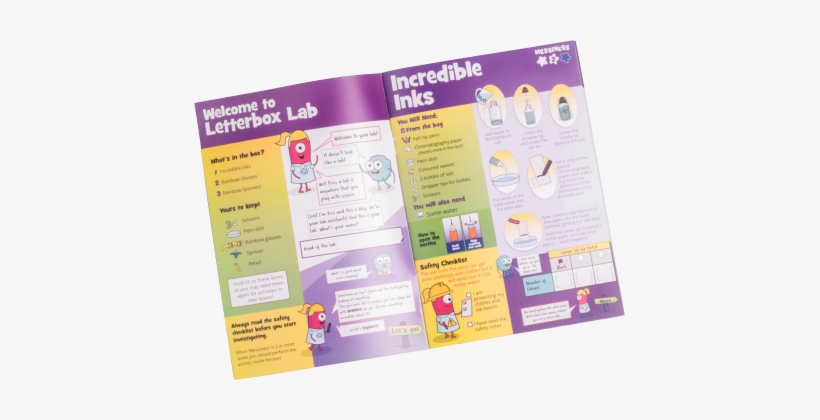 Colourful Illustrated Science Kit Instruction Book - Science, transparent png
