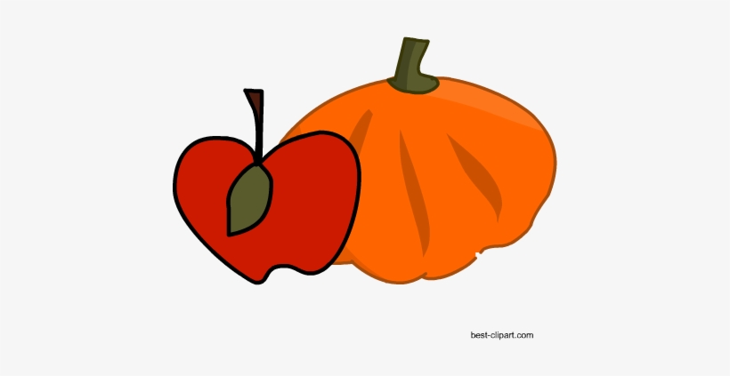 Free Apple And Pumpkin Png Clip Art - Portable Network Graphics, transparent png