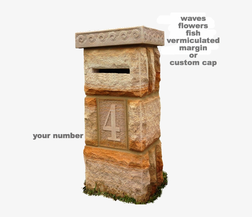 Sydney Sandstone Letterboxes, Mailbox Column, Pillar - Plywood, transparent png