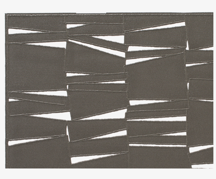 The Modern Placemat In Smoke - Chilewich - The Modern Rectangle Placemat - Black, transparent png