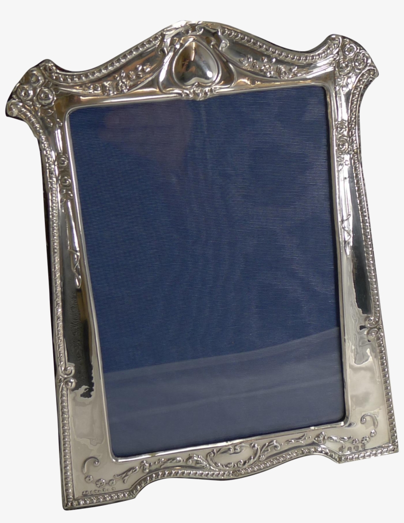 Magnificent Antique English Sterling Silver Art Nouveau - Picture Frame, transparent png