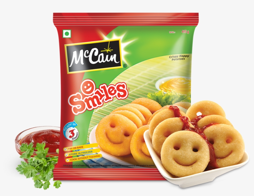 Mccain Crispy Happy Potatoes Smiles - Mccain Fries, transparent png
