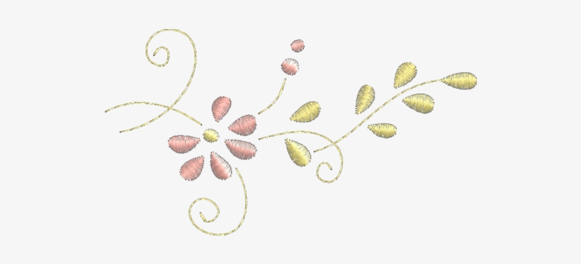 Floral - Floral Bordado Png, transparent png