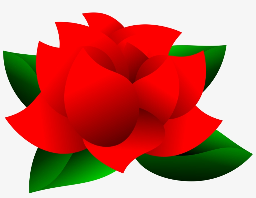 Leaf Clipart Rose Leaves - Pretty Flower Flower Clipart Png, transparent png