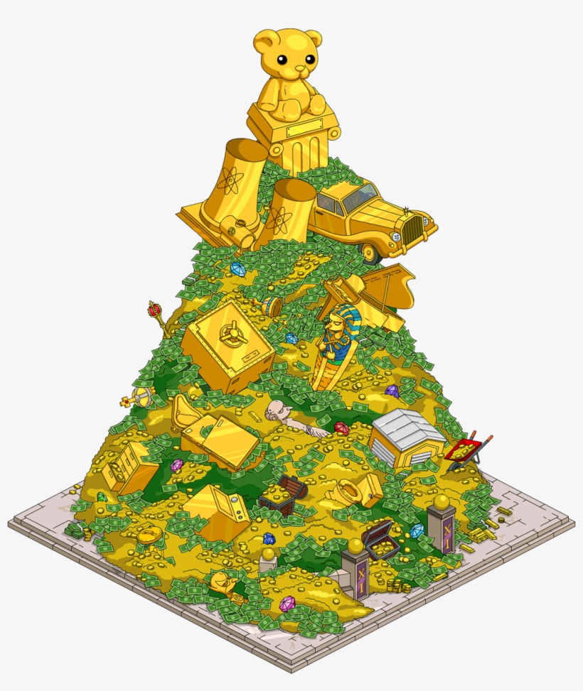 Moneymountain10 Transimage - Tapped Out Mr Burns Money Mountain, transparent png
