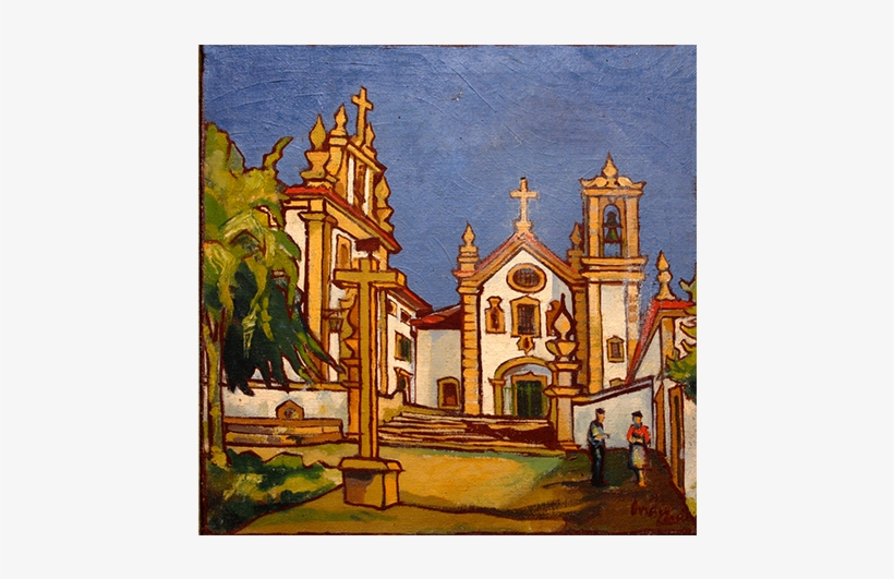 Igreja Dos Terceiros, Ponte De Lima - Painting, transparent png