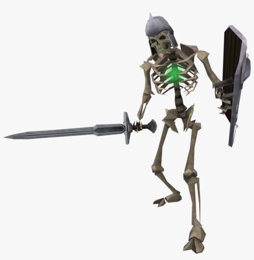 Runescape Lvl 22 Skeleton, transparent png