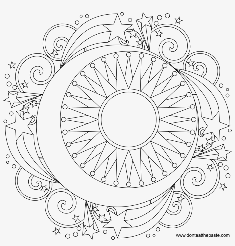 Star Mandala To Color - Mandala To Color, transparent png