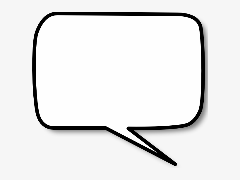 Callout Rounded Rectangle Right Clip Art At Clker - Bulle Blanche Png, transparent png
