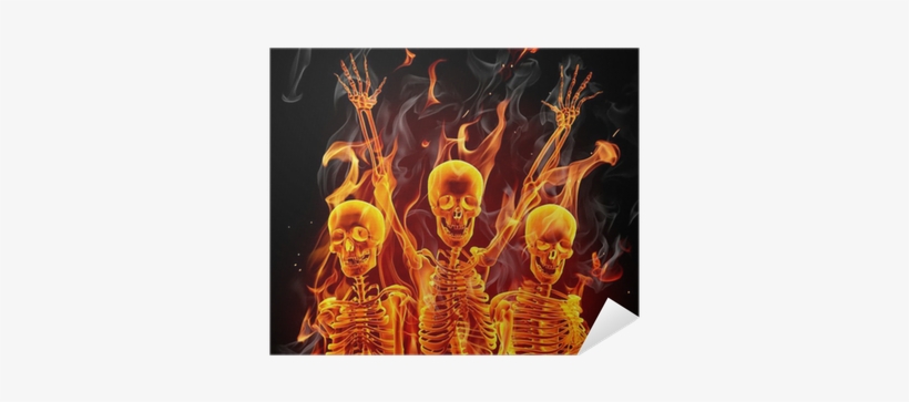 Skeleton Fire, transparent png