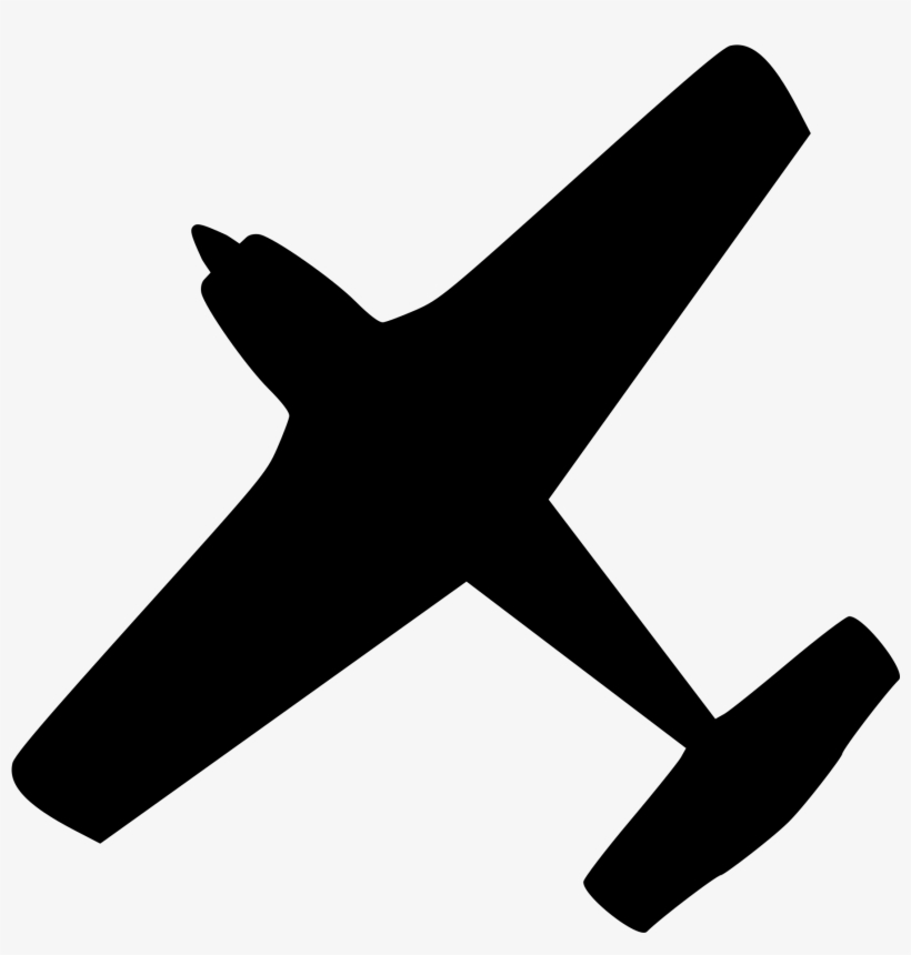 Graphic Freeuse Library Plane Silhouette At Getdrawings - Aircraft, transparent png